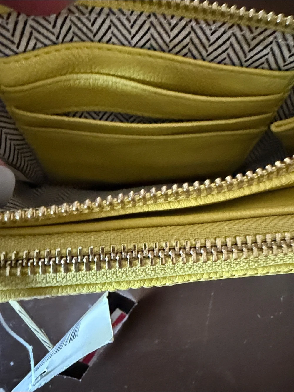 Steve Madden Quilted Yellow Wallet